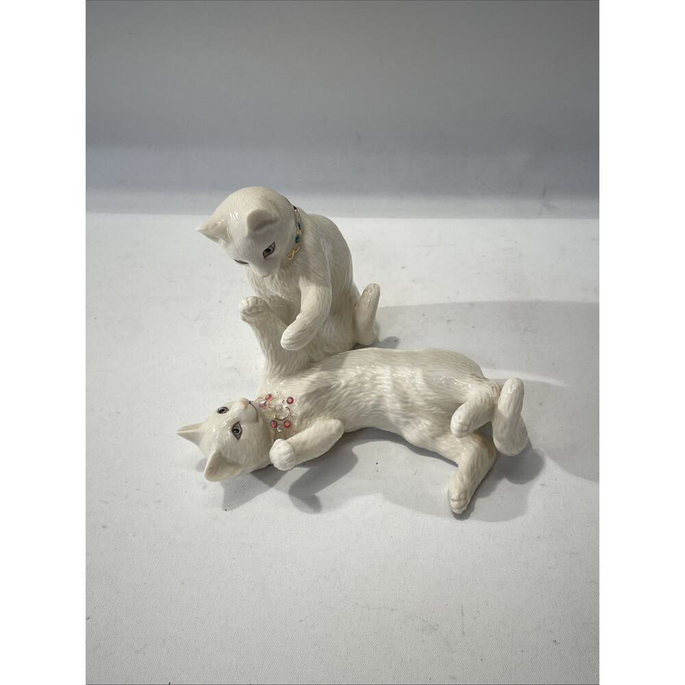 Lenox Playing Pat A Cake Cat Figurines - Picture 9 of 9